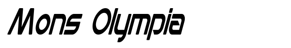 Mons Olympia font preview